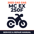 2023 Gas Gas MC EX 250F Service and Repair Manual - motorcycle workshop manual cover