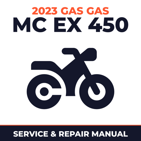 2023 Gas Gas MC EX 450 Service and Repair Manual - motorcycle workshop manual cover