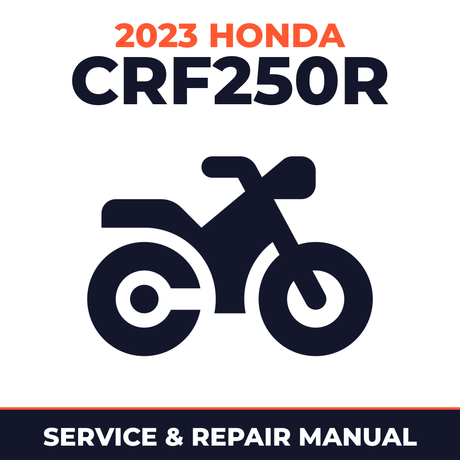 2023 Honda CRF250R Service and Repair Manual - motorcycle workshop manual cover