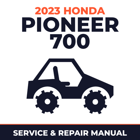 2023 Honda Pioneer 700 Service and Repair Manual - side-by-side workshop manual cover