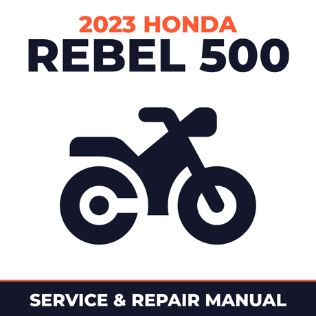 2023 Honda Rebel 500 Service and Repair Manual - motorcycle workshop manual cover