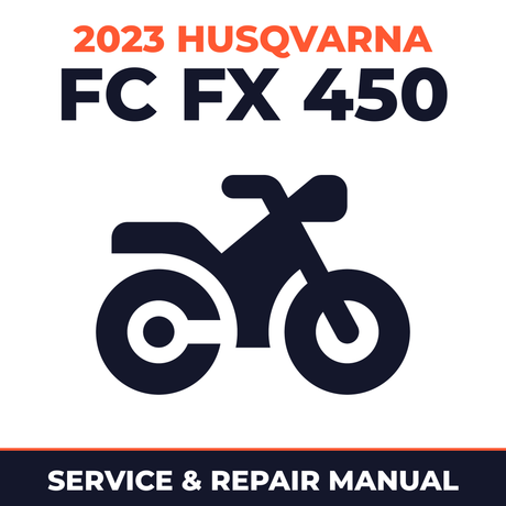 2023 Husqvarna FC FX 450 Service and Repair Manual - motorcycle workshop manual cover