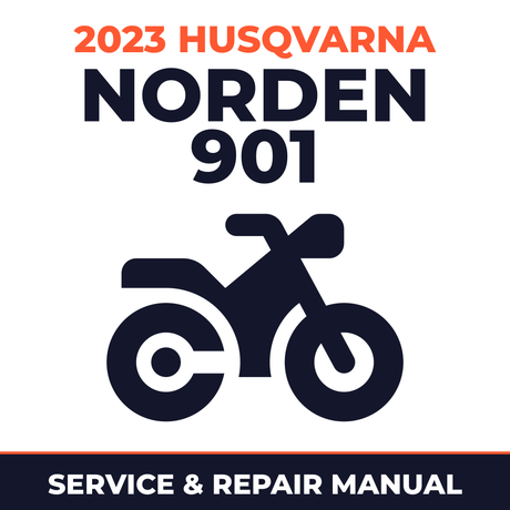 2023 Husqvarna Norden 901 Service and Repair Manual - motorcycle workshop manual cover