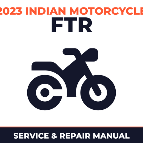 2023 Indian Motorcycle FTR Service and Repair Manual - motorcycle workshop manual cover