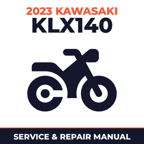 2023 Kawasaki KLX140 Service and Repair Manual - motorcycle workshop manual cover