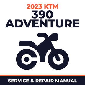 2023 KTM 390 Adventure Service and Repair Manual - motorcycle workshop manual cover