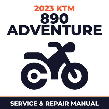 2023 KTM 890 Adventure Service and Repair Manual - motorcycle workshop manual cover