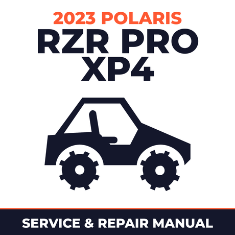 2023 Polaris RZR Pro XP4 Service and Repair Manual - side-by-side workshop manual cover