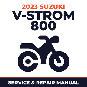 2023 Suzuki V-Strom 800 Service and Repair Manual - motorcycle workshop manual cover