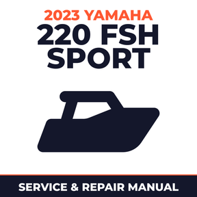2023 Yamaha 220 FSH Sport Service and Repair Manual - boat workshop manual cover