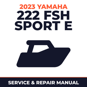2023 Yamaha 222 FSH Sport E Service and Repair Manual - boat workshop manual cover