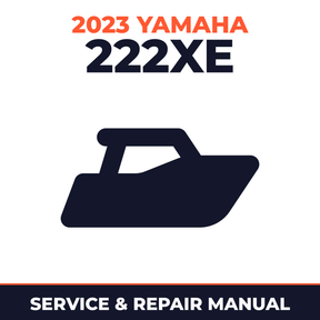2023 Yamaha 222XE Service and Repair Manual - boat workshop manual cover