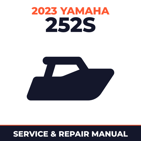 2023 Yamaha 252S Service and Repair Manual - boat workshop manual cover