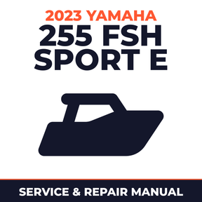 2023 Yamaha 255 FSH SPORT E Service and Repair Manual - boat workshop manual cover
