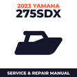 2023 Yamaha 275SDX Service and Repair Manual - boat workshop manual cover