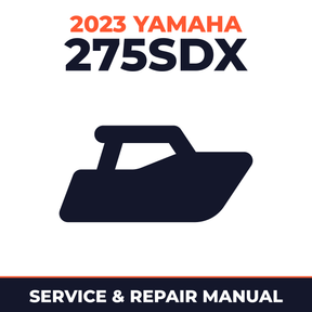 2023 Yamaha 275SDX Service and Repair Manual - boat workshop manual cover