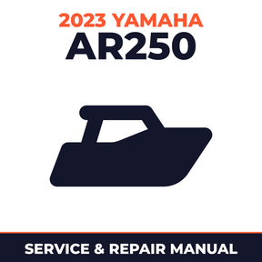 2023 Yamaha AR250 Service and Repair Manual - boat workshop manual cover