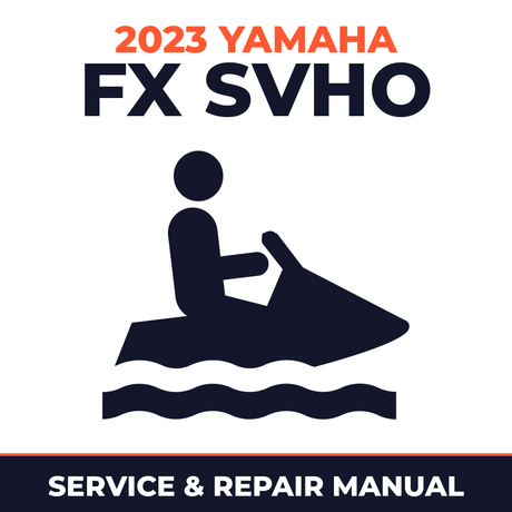 2023 Yamaha FX SVHO Service and Repair Manual - personal watercraft workshop manual cover