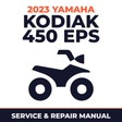 2023 Yamaha KODIAK 450 EPS Service and Repair Manual - ATV workshop manual cover