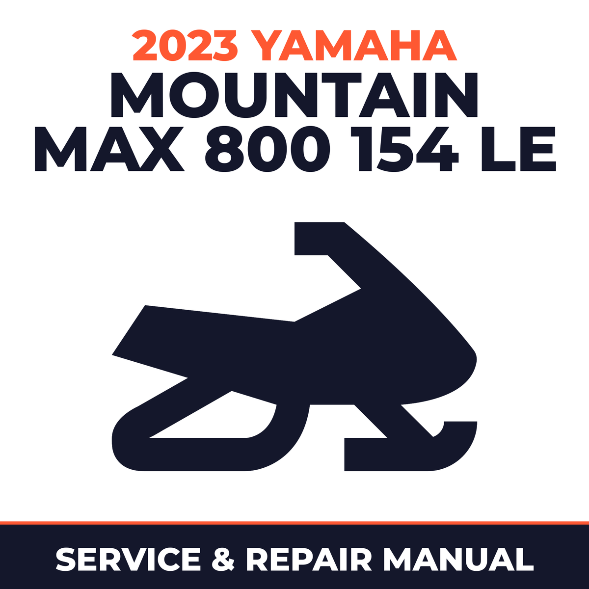 2023 Yamaha MOUNTAIN MAX 800 154 LE Service and Repair Manual - snowmobile workshop manual cover