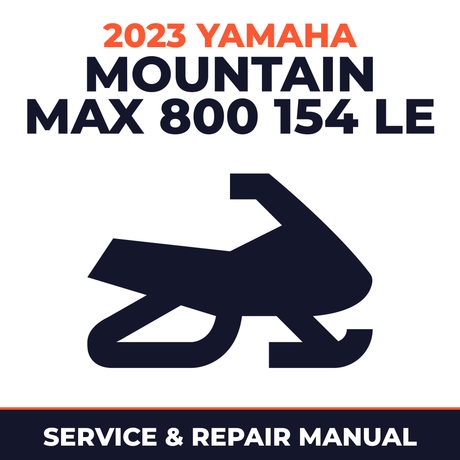 2023 Yamaha MOUNTAIN MAX 800 154 LE Service and Repair Manual - snowmobile workshop manual cover