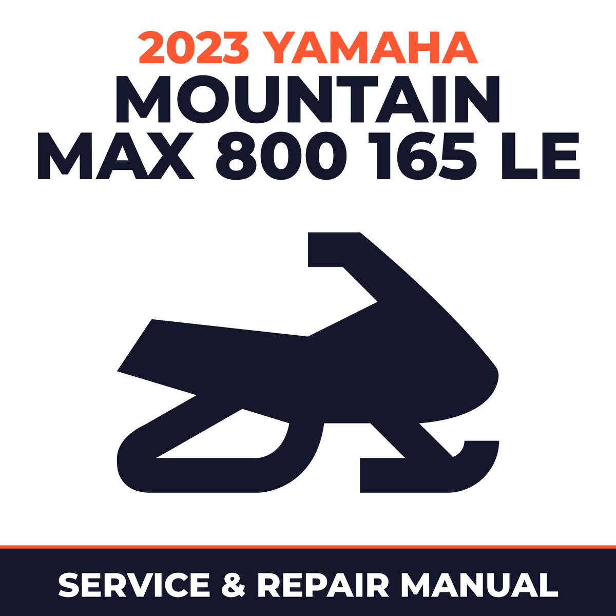 2023 Yamaha MOUNTAIN MAX 800 165 LE Service and Repair Manual - snowmobile workshop manual cover