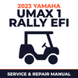 2023 Yamaha UMAX 1 RALLY EFI Service and Repair Manual - golf car workshop manual cover