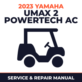 2023 Yamaha UMAX 2 POWERTECH AC Service and Repair Manual - golf car workshop manual cover