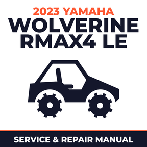 2023 Yamaha WOLVERINE RMAX4 LE Service and Repair Manual - side-by-side workshop manual cover