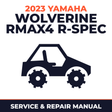 2023 Yamaha WOLVERINE RMAX4 R-SPEC Service and Repair Manual - side-by-side workshop manual cover