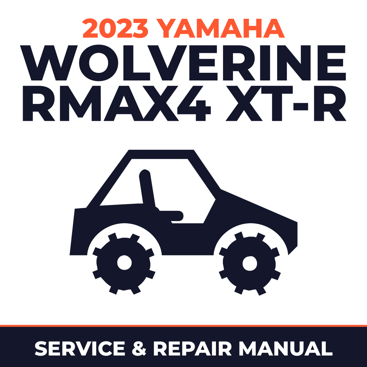 2023 Yamaha WOLVERINE RMAX4 XT-R Service and Repair Manual - side-by-side workshop manual cover