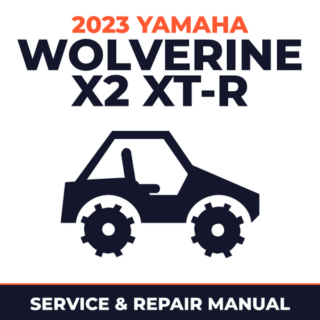 2023 Yamaha WOLVERINE X2 XT-R Service and Repair Manual - side-by-side workshop manual cover