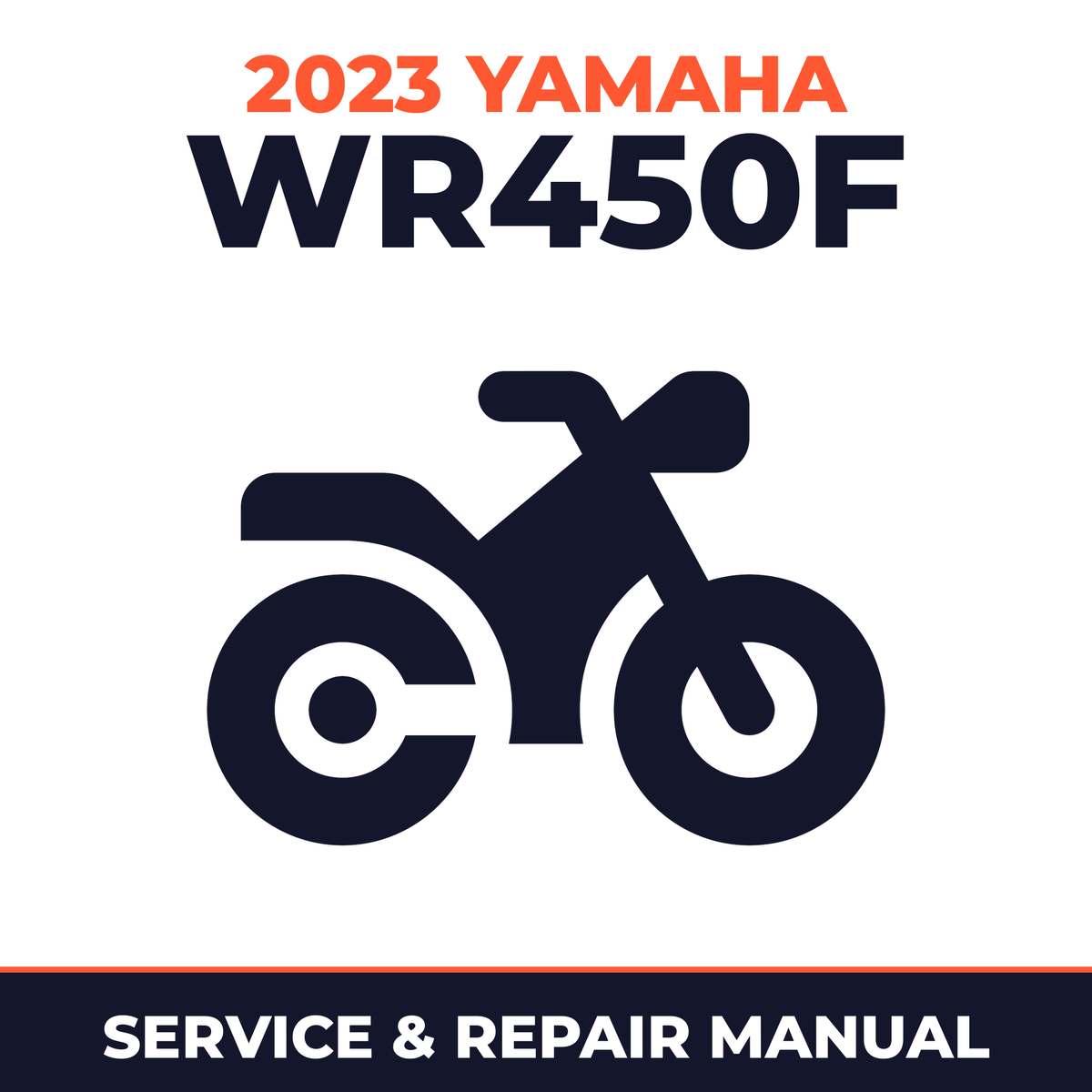 2023 Yamaha WR450F Service and Repair Manual - motorcycle workshop manual cover