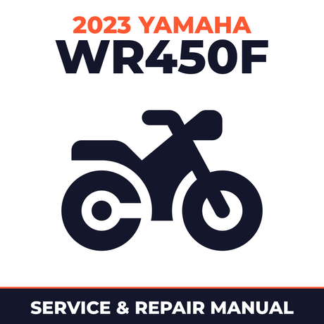 2023 Yamaha WR450F Service and Repair Manual - motorcycle workshop manual cover