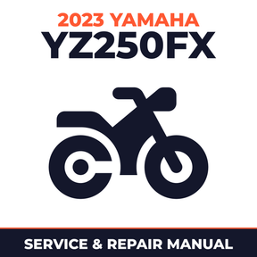 2023 Yamaha YZ250FX Service and Repair Manual - motorcycle workshop manual cover