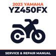 2023 Yamaha YZ450FX Service and Repair Manual - motorcycle workshop manual cover