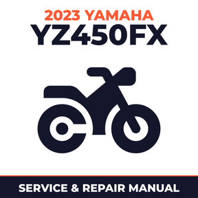 2023 Yamaha YZ450FX Service and Repair Manual - motorcycle workshop manual cover