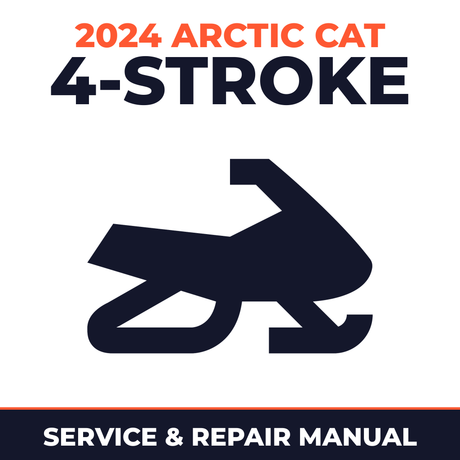2024 Arctic Cat 4-Stroke Service and Repair Manual - snowmobile workshop manual cover