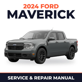 2024 Ford Maverick service and repair manual cover with vehicle photo