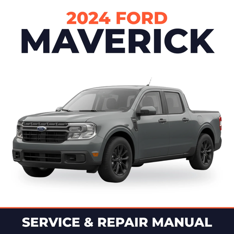 2024 Ford Maverick service and repair manual cover with vehicle photo
