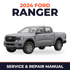 2024 Ford Ranger service and repair manual cover with vehicle photo
