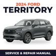 2024 Ford Territory service and repair manual cover with vehicle photo