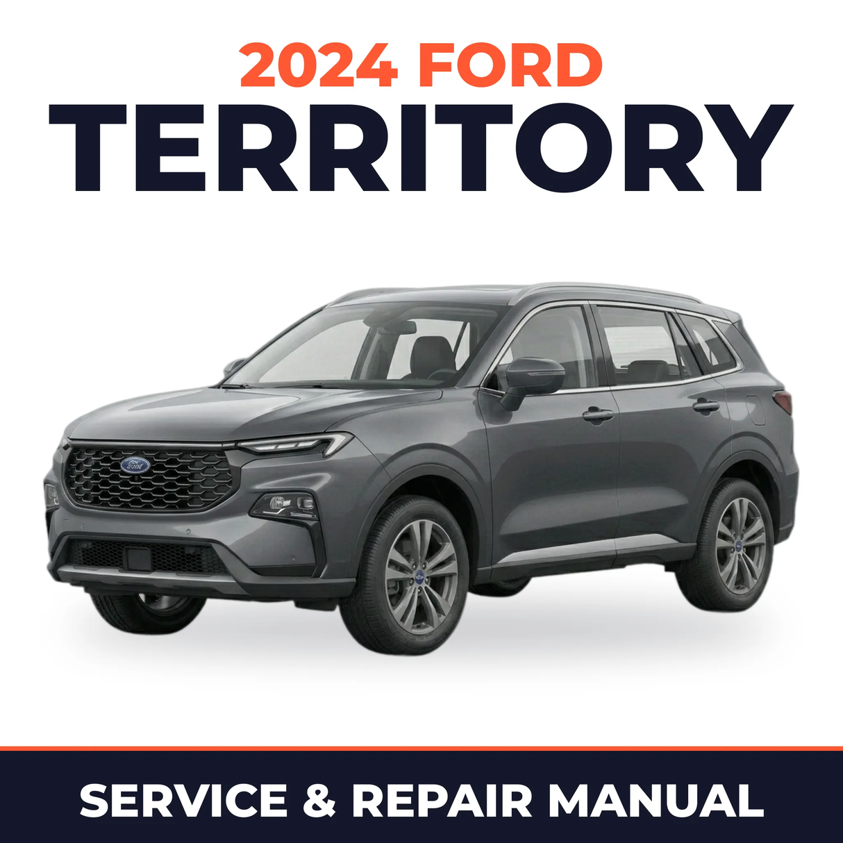 2024 Ford Territory service and repair manual cover with vehicle photo
