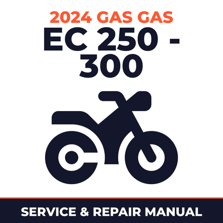 2024 Gas Gas EC 250 - 300 Service and Repair Manual - motorcycle workshop manual cover