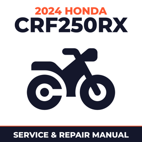 2024 Honda CRF250RX Service and Repair Manual - motorcycle workshop manual cover