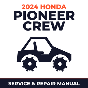 2024 Honda Pioneer Crew Service and Repair Manual - side-by-side workshop manual cover