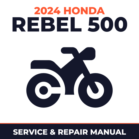 2024 Honda Rebel 500 Service and Repair Manual - motorcycle workshop manual cover