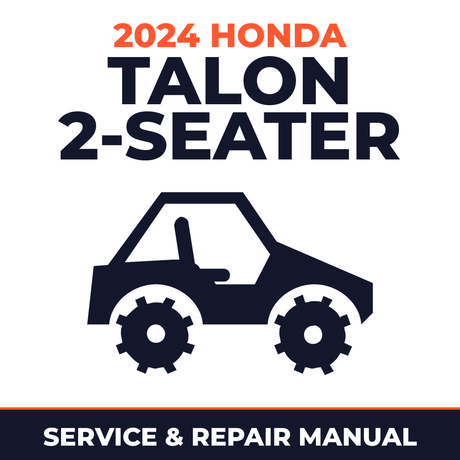 2024 Honda Talon 2-Seater Service and Repair Manual - side-by-side workshop manual cover
