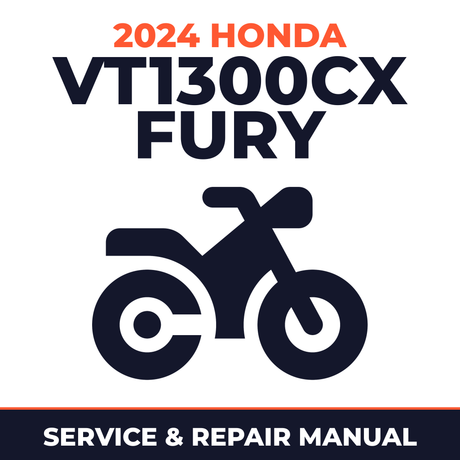 2024 Honda VT1300CX Fury Service and Repair Manual - motorcycle workshop manual cover