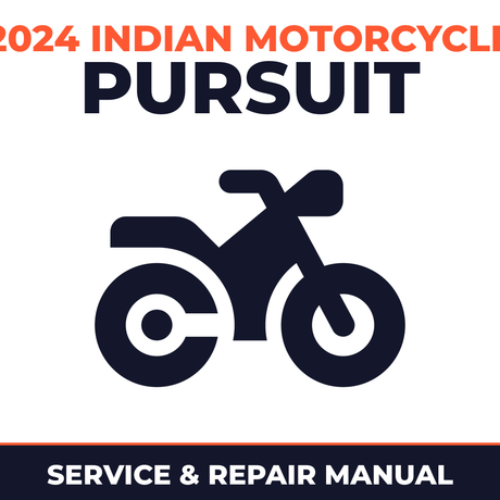 2024 Indian Motorcycle Pursuit Service and Repair Manual - motorcycle workshop manual cover